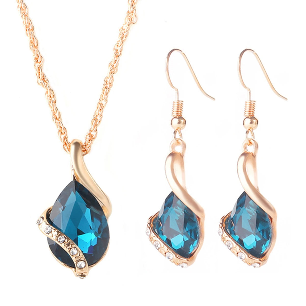 Gold Color Simulated Pearl Jewelry Set