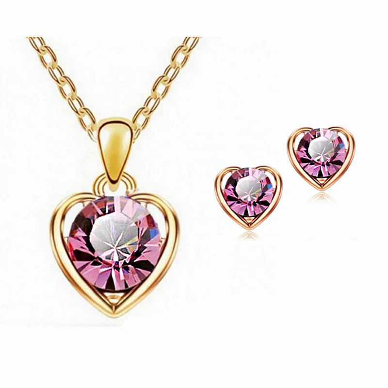 Gold Color Simulated Pearl Jewelry Set