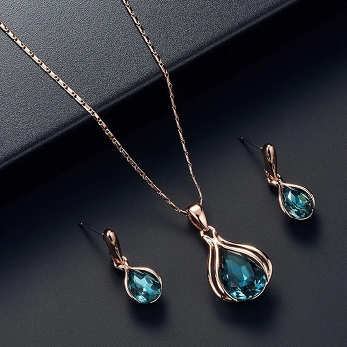 Gold Color Simulated Pearl Jewelry Set