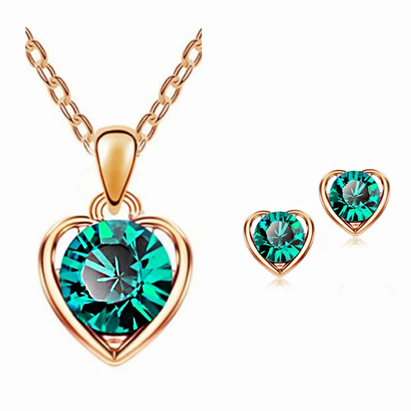 Gold Color Simulated Pearl Jewelry Set