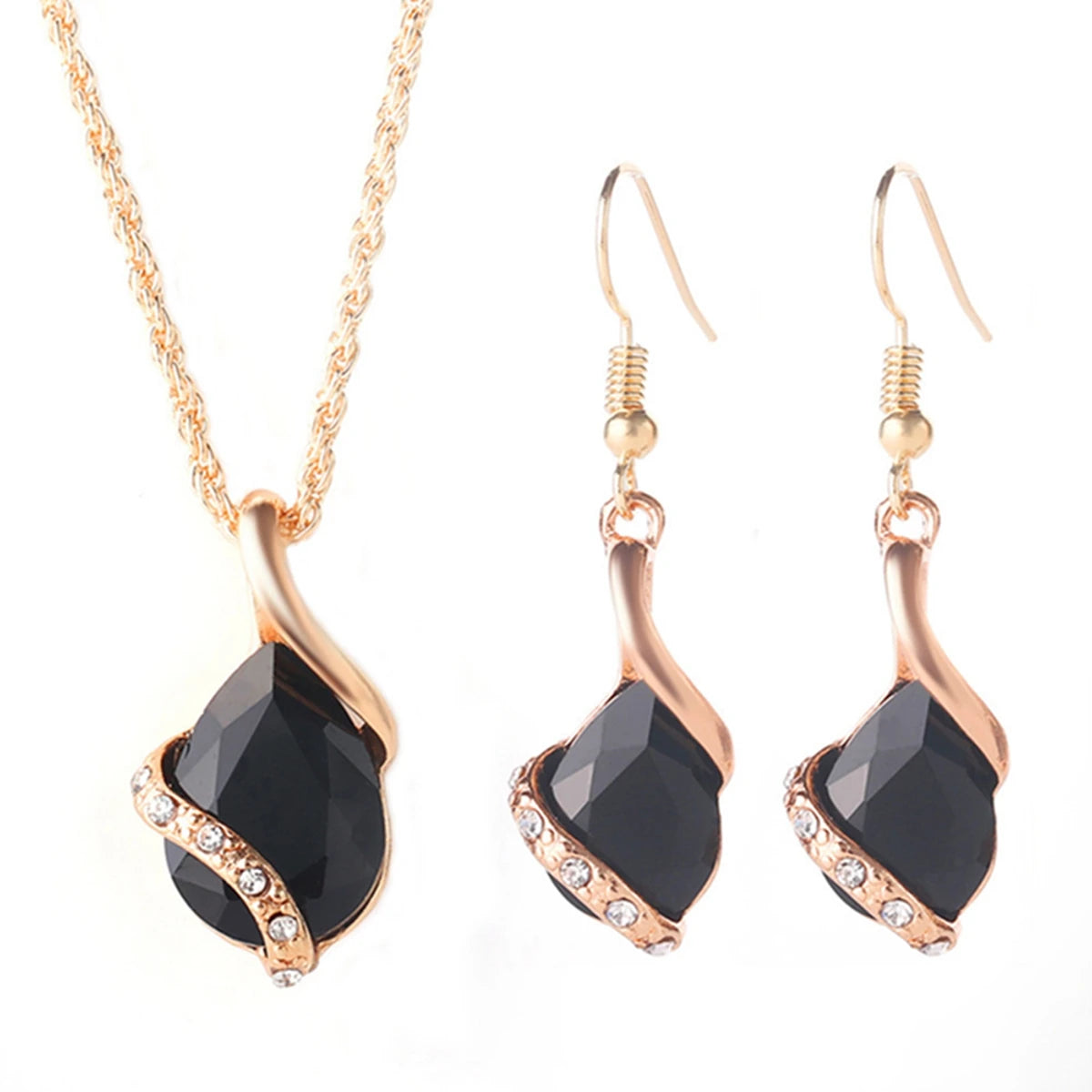 Gold Color Simulated Pearl Jewelry Set