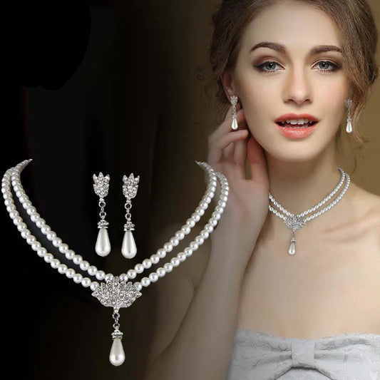 Pearl Bridal Jewelry Set